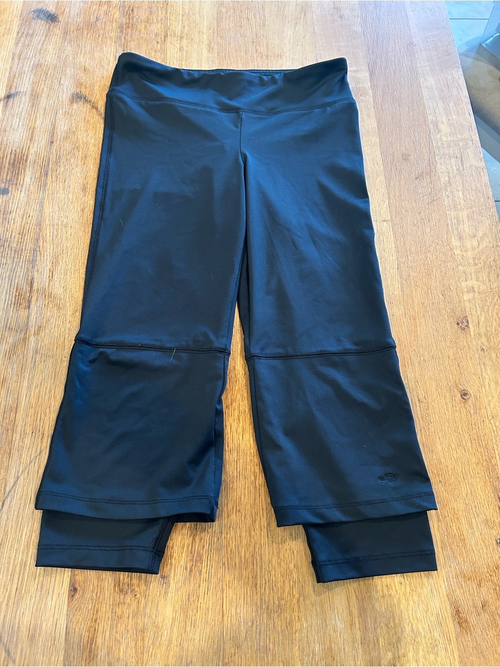 Champion Black Layered Capri Leggings for women